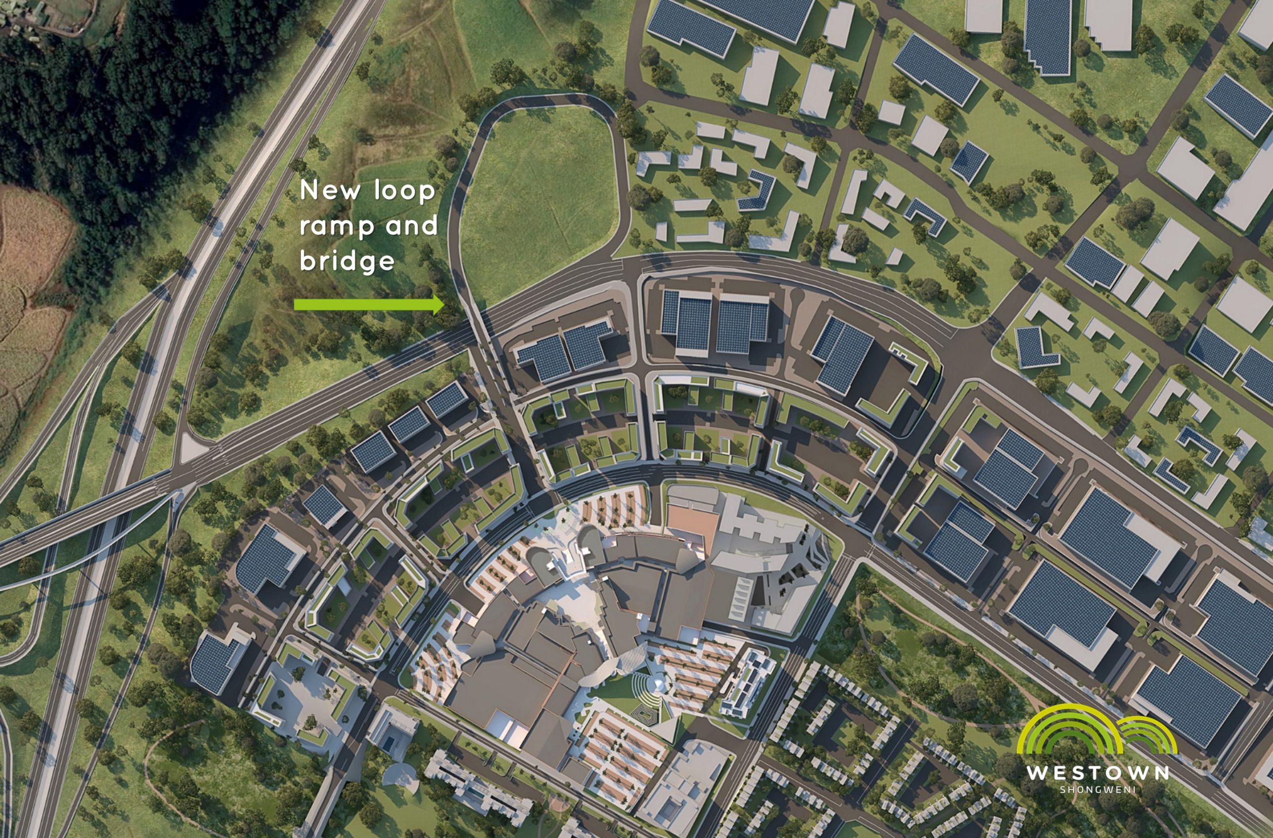 New loop ramp and bridge into Westown